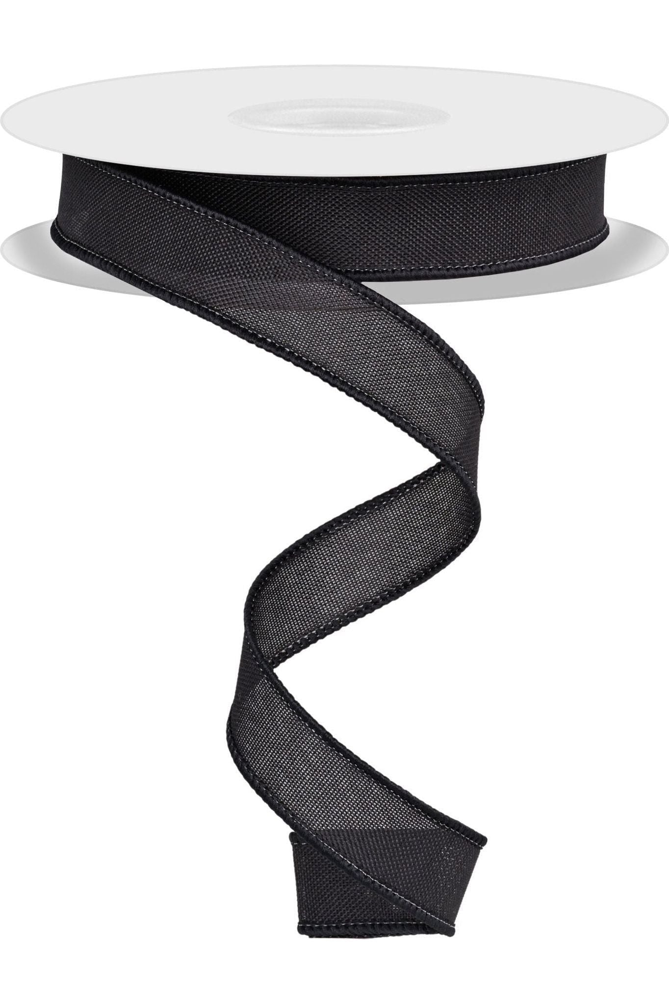 Shop For 7/8" Faux Burlap Ribbon: Black (25 Yards) at Michelle's aDOORable Creations