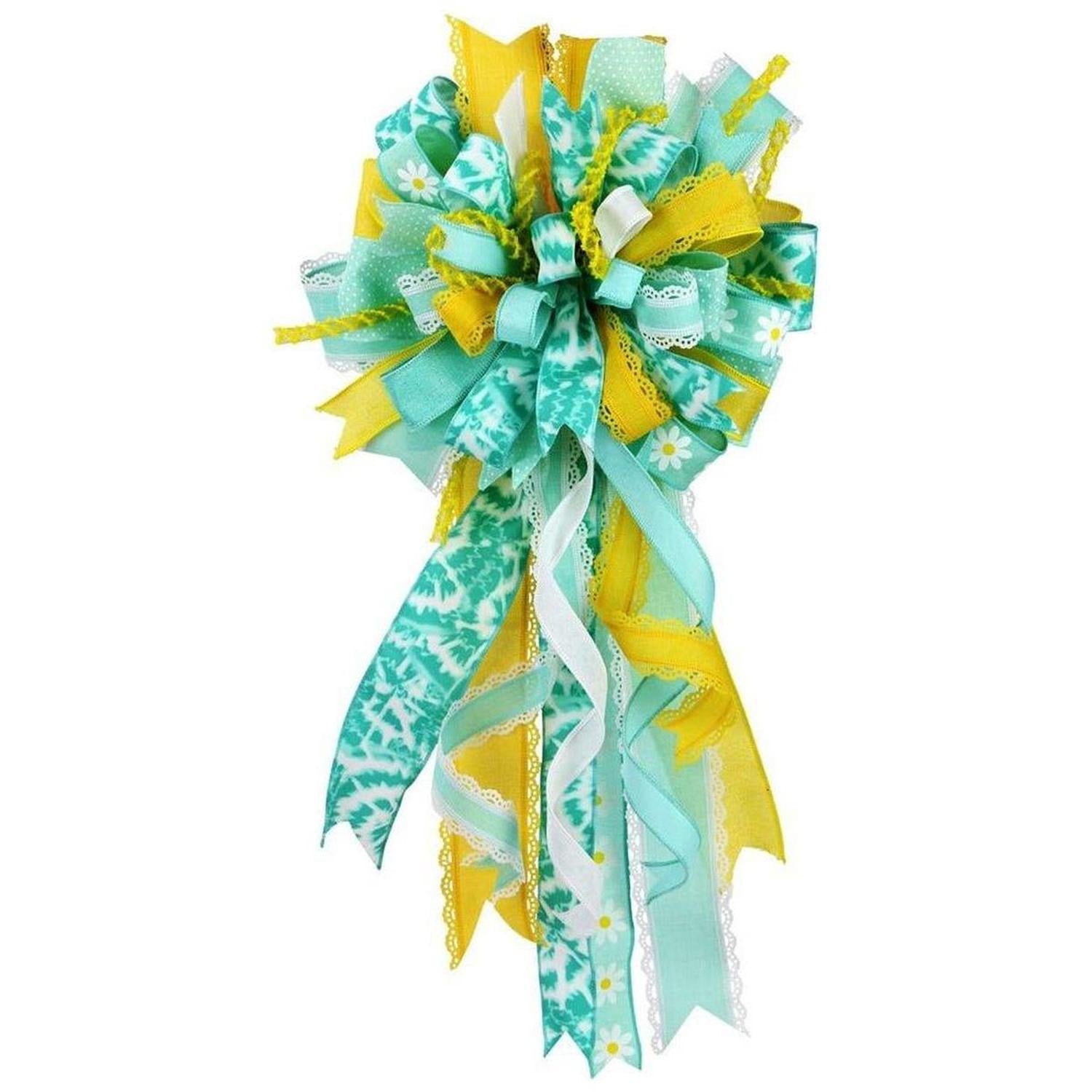 7/8" Faux Burlap Ribbon: Ice Blue (25 Yards)