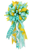 7/8" Faux Burlap Ribbon: Ice Blue (25 Yards) - Michelle's aDOORable Creations - Wired Edge Ribbon