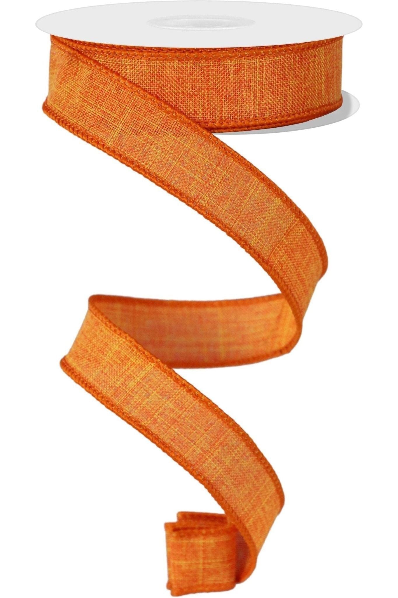 Shop For 7/8" Royal Burlap Ribbon: Orange (10 Yards) at Michelle's aDOORable Creations