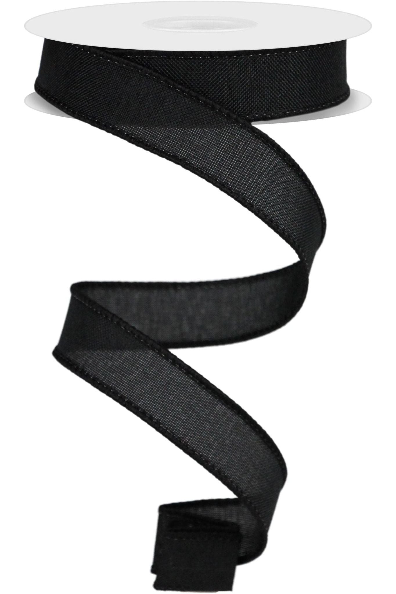 Shop For 7/8" Royal Canvas Ribbon: Black (10 Yards) at Michelle's aDOORable Creations