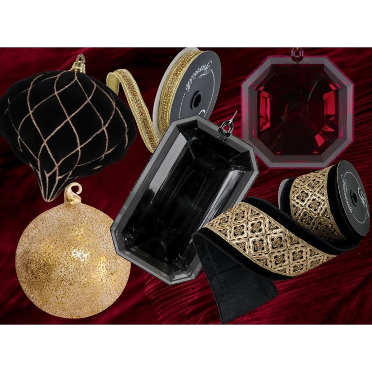 Shop For 8" Acrylic Rectangle Jewel Ornament: Black at Michelle's aDOORable Creations