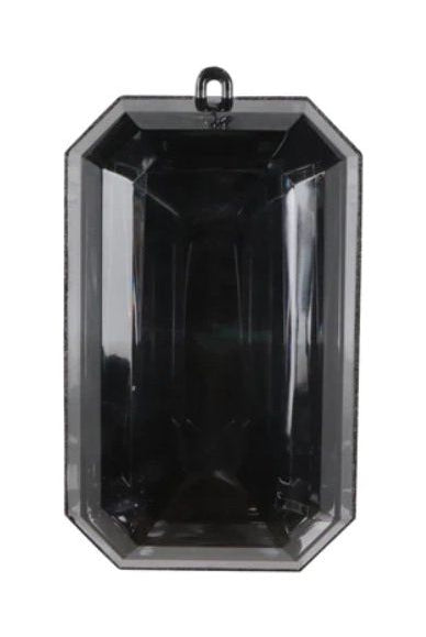 Shop For 8" Acrylic Rectangle Jewel Ornament: Black CX946-92