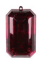 8" Acrylic Rectangle Jewel Ornament: Burgundy - Michelle's aDOORable Creations - Holiday Ornaments