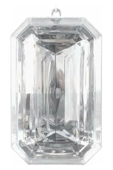 Shop For 8" Acrylic Rectangle Jewel Ornament: Clear CX946-44