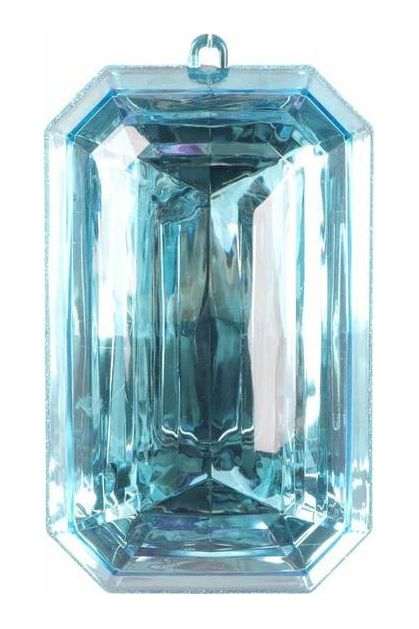 Shop For 8" Acrylic Rectangle Jewel Ornament: Light Blue CX946-04