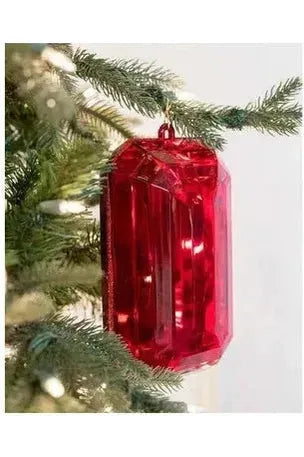 Shop For 8" Acrylic Rectangle Jewel Ornament: Red at Michelle's aDOORable Creations