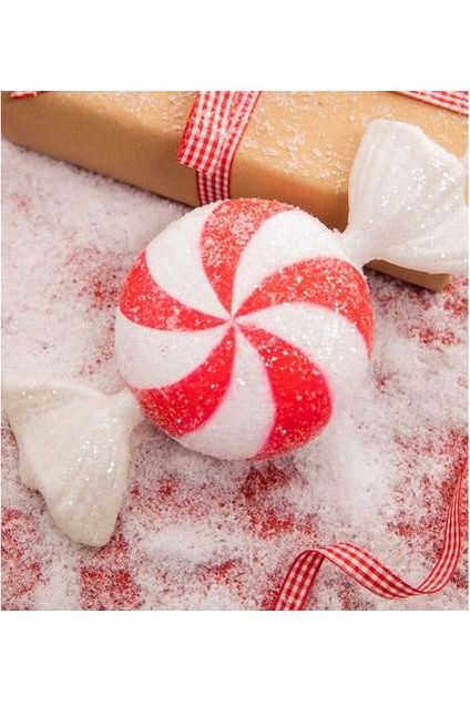 Shop For 8" Acrylic Wrapped Peppermint Candy Ornament at Michelle's aDOORable Creations