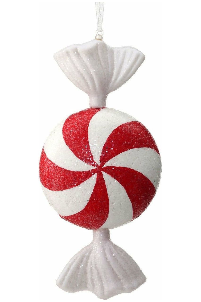 Shop For 8" Acrylic Wrapped Peppermint Candy Ornament MTX67923RDWH