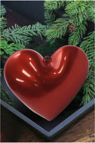 8" Candy Apple Heart - Michelle's aDOORable Creations - Wreath Enhancement