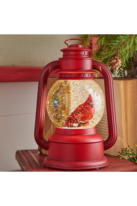 Shop For 8" Cardinal Christmas Lamp Water Lantern 3619083