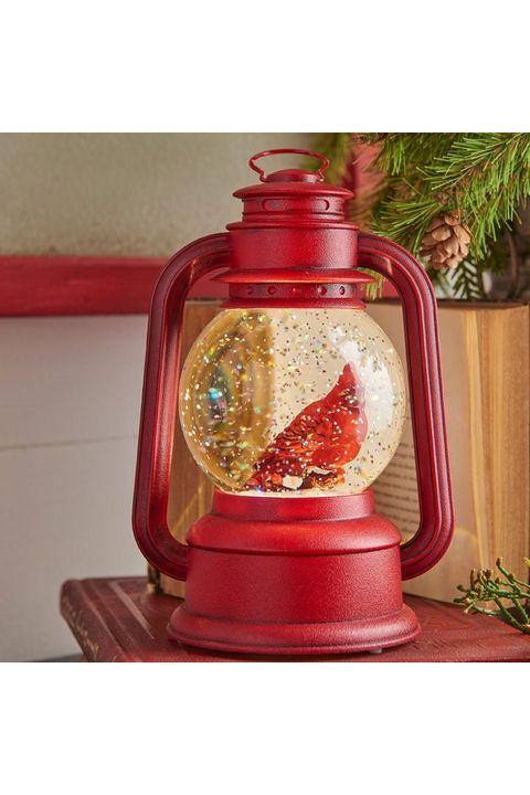 Shop For 8" Cardinal Christmas Lamp Water Lantern at Michelle's aDOORable Creations