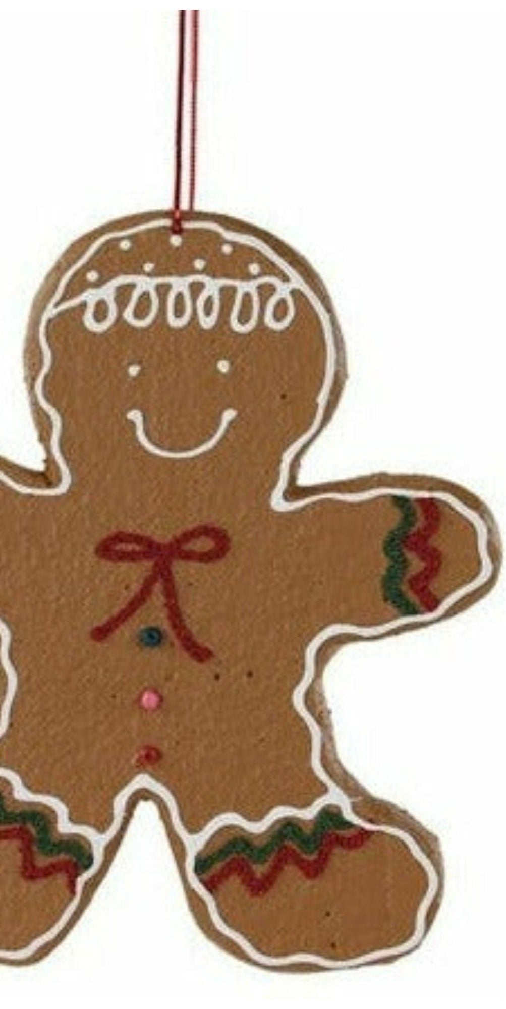 8" Gingerbread Ornament - Michelle's aDOORable Creations - Holiday Ornaments