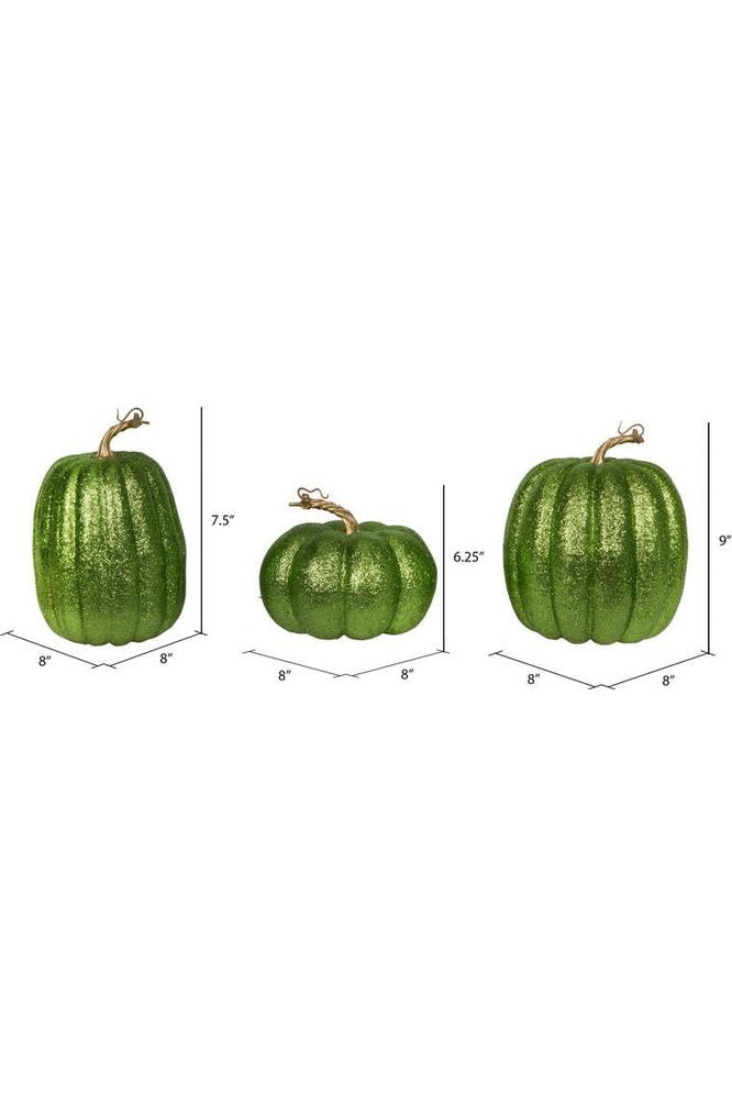 Shop For 8" Lime Pumpkins (Set of 3) MC225773
