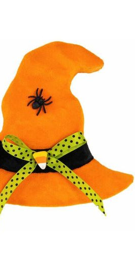 8" Orange Witch Hat Ornament - Michelle's aDOORable Creations - Halloween Decor