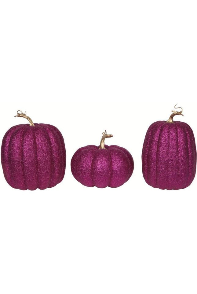 Shop For 8" Pink Pumpkins (Set of 3) MC225779