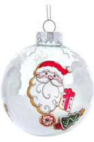 Shop For 80MM Gingerbread, Snowman and Santa Glass Ball Ornaments GG0927