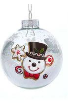 Shop For 80MM Gingerbread, Snowman and Santa Glass Ball Ornaments GG0927