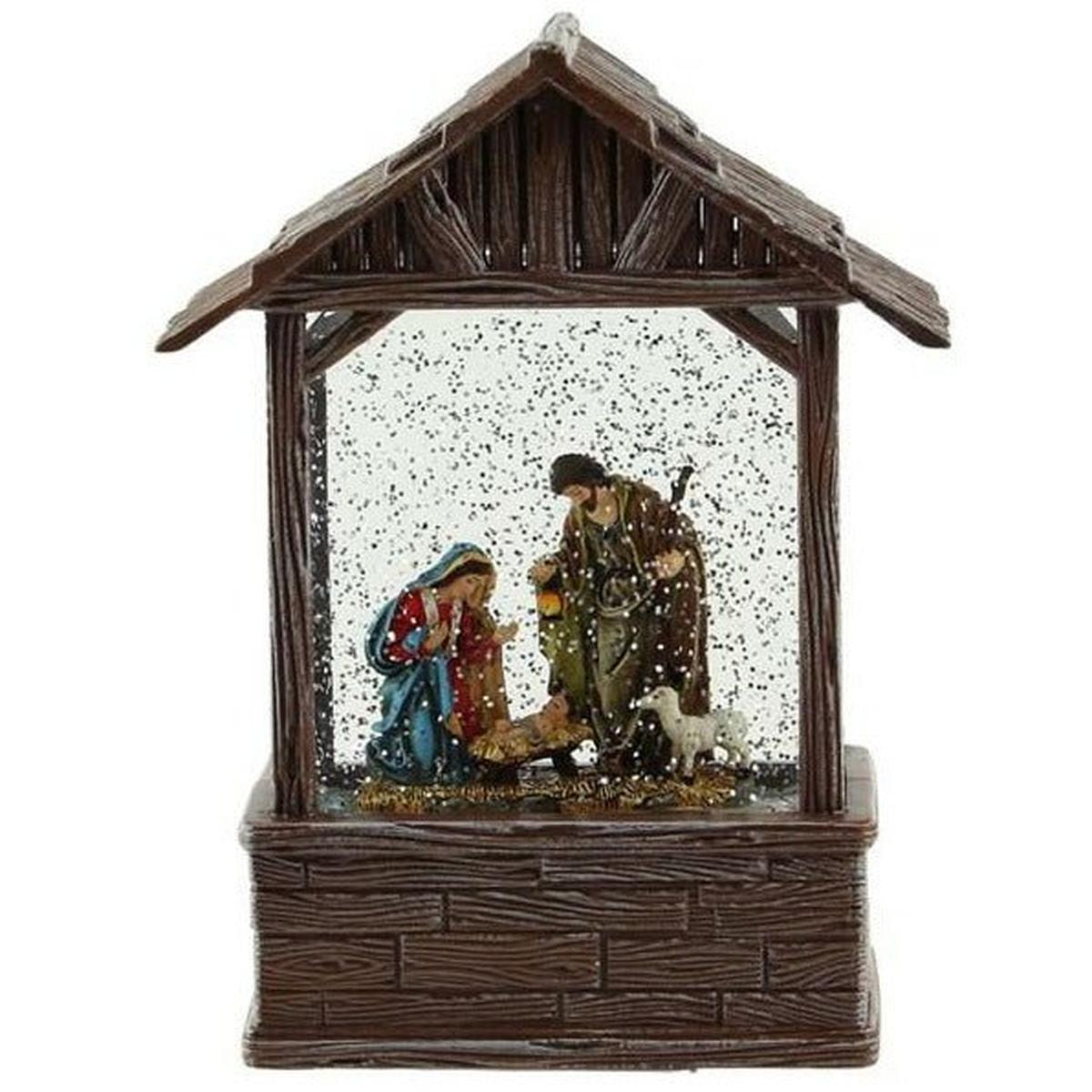 Shop For 8.25" Nativity Scene Water Lantern at Michelle's aDOORable Creations