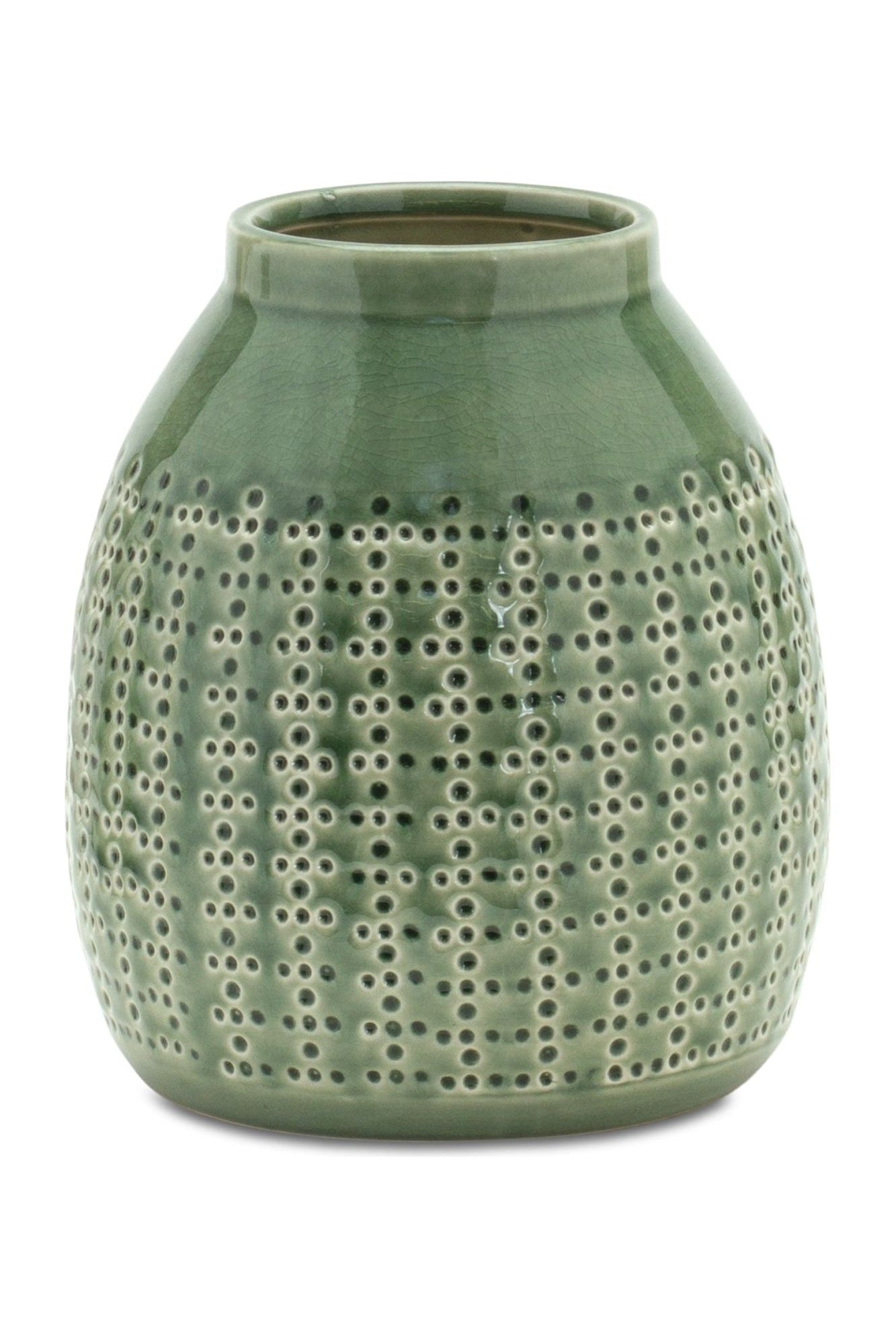 Shop For 8"H Green Terra Cotta Container 85241
