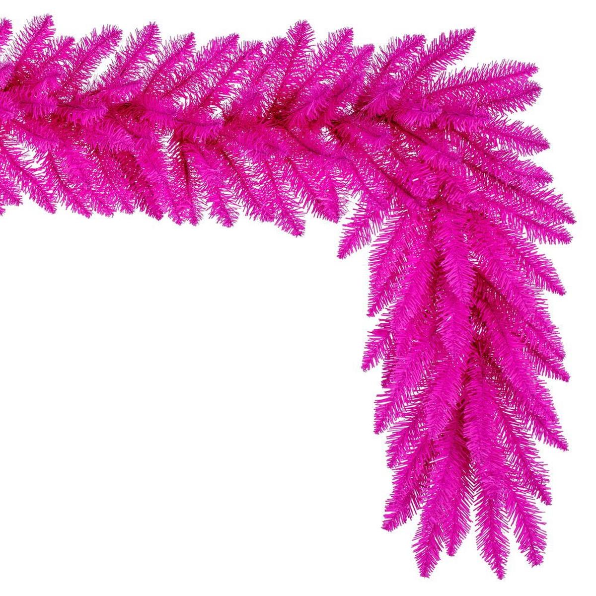 Shop For 9' Hot Pink Artificial Unlit Garland at Michelle's aDOORable Creations