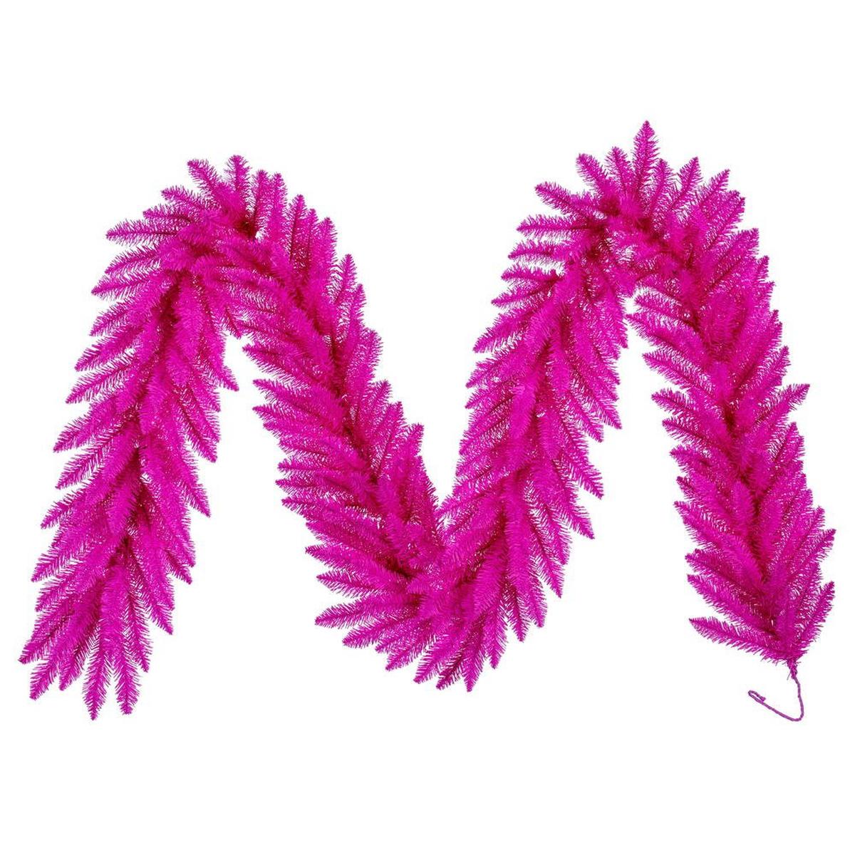 Shop For 9' Hot Pink Artificial Unlit Garland at Michelle's aDOORable Creations