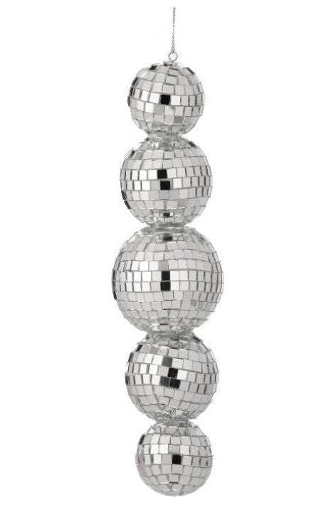 Shop For 9" Multi Mirror Ball Ornament: Silver at Michelle's aDOORable Creations