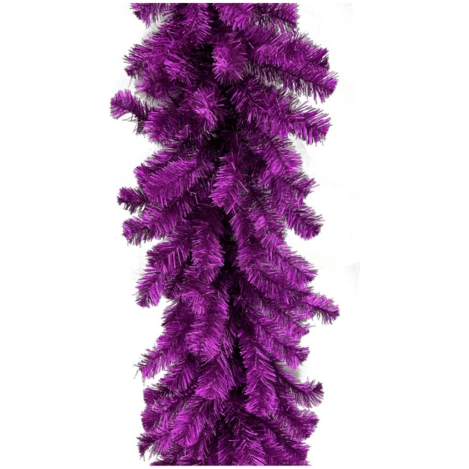 Shop For 9' Purple Tinsel Garland, Unlit at Michelle's aDOORable Creations