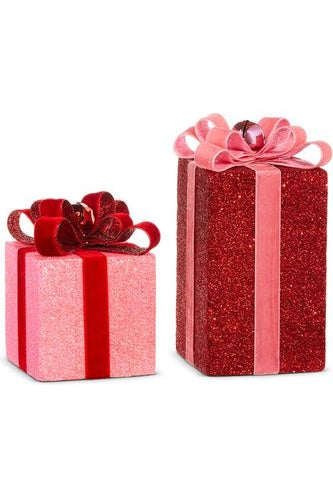 Shop For 9.5" Red and Pink Packages Ornament 4306657