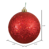 4.75" Red Ornament Ball: Sequin