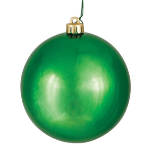 6" Green Ornament Ball: Shiny