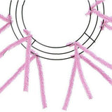 10-20" Pencil Work Wreath Form: Pink