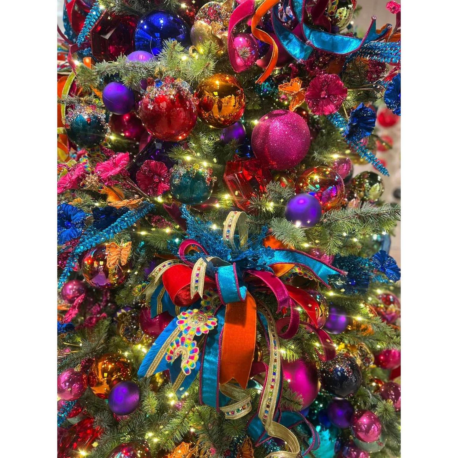 Acrylic Jewel Assortment Ornament: Blue (Set 4)