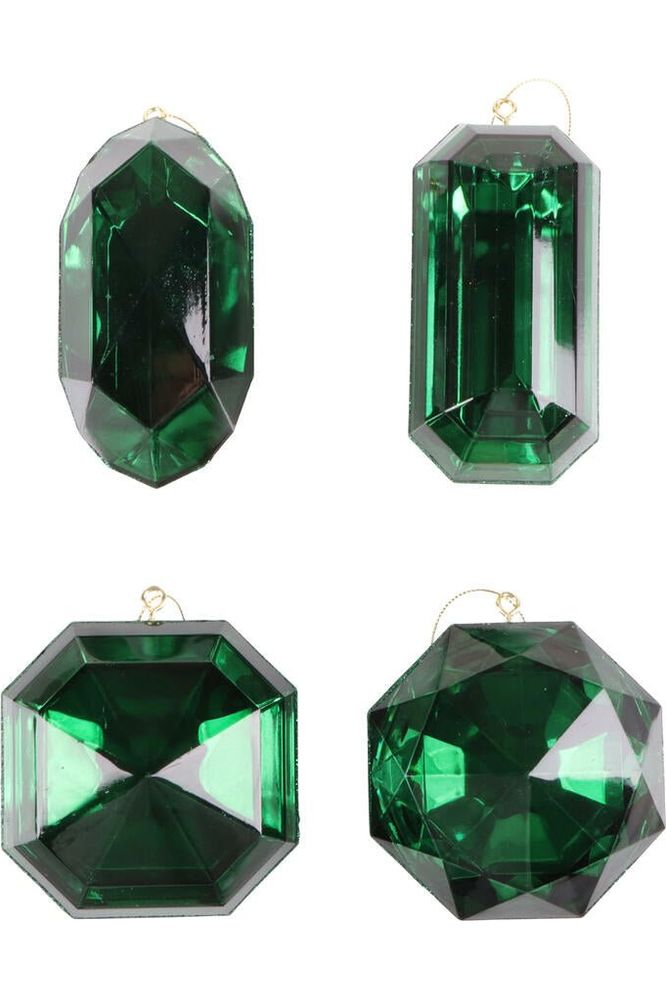 Shop For Acrylic Jewel Assortment Ornament: Green (Set 4) MT233274