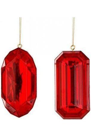 Shop For Acrylic Jewel Assortment Ornament: Red (Set 4) at Michelle's aDOORable Creations