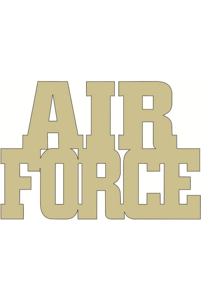 Shop For Air Force Wood Block Letters - Unfinished Wood