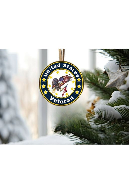 Shop For American Eagle Veteran Round Sign - Wreath Enhancement