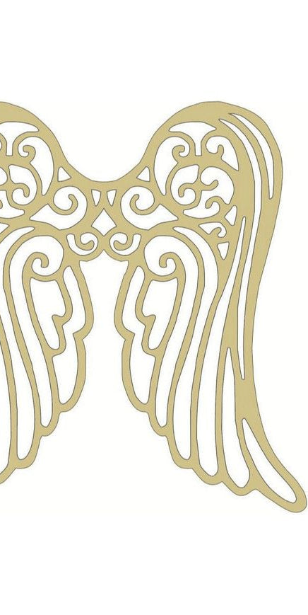 Angel Wings Wood Cutout - Unfinished Wood - Michelle's aDOORable Creations - Signature Signs
