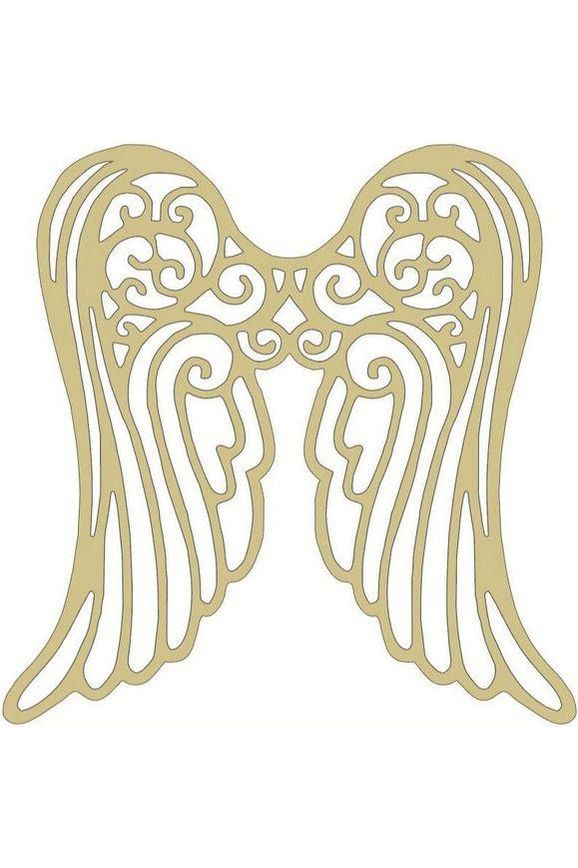 Shop For Angel Wings Wood Cutout - Unfinished Wood at Michelle's aDOORable Creations