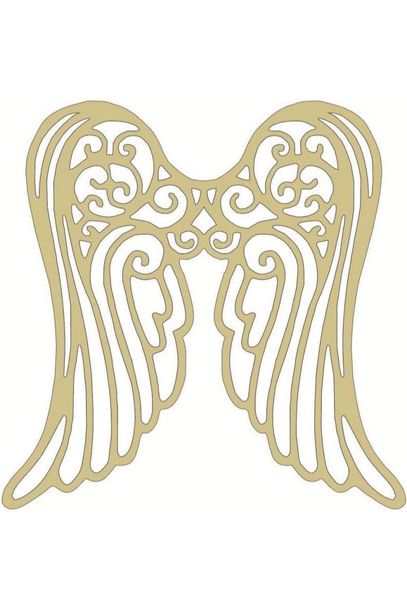 Shop For Angel Wings Wood Cutout - Unfinished Wood