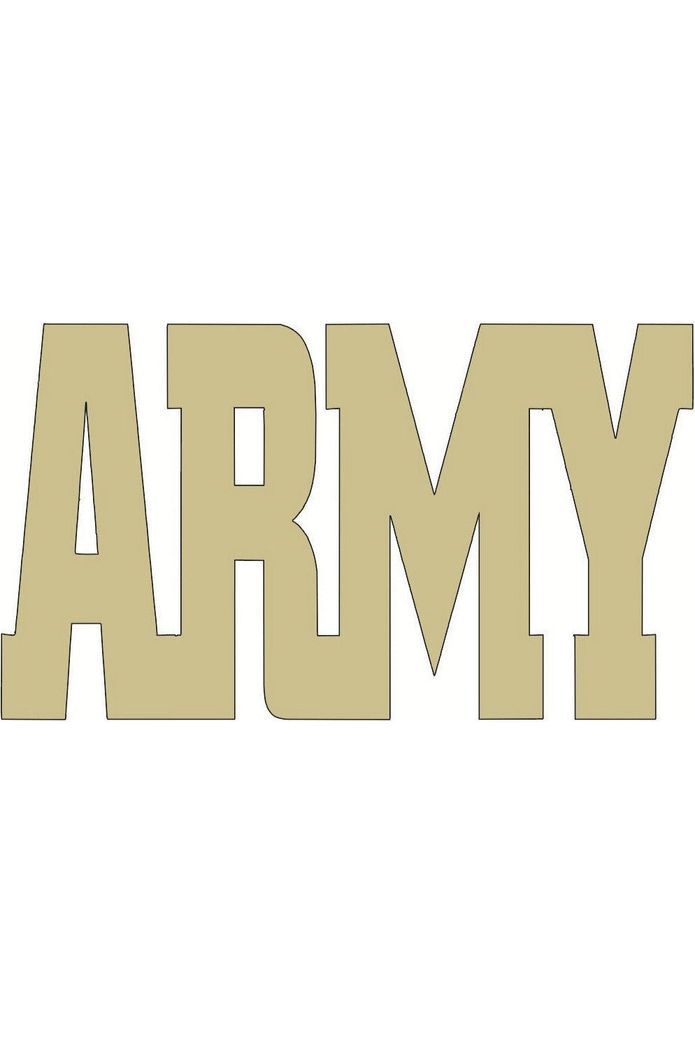Shop For Army Wood Block Letters - Unfinished Wood