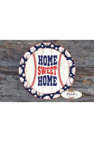 Baseball Home Sweet Home Sign - Wreath Enhancement - Michelle's aDOORable Creations - Signature Signs