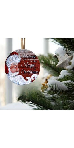 Believe In the Magic Santa Claus Sign - Wreath Enhancement - Michelle's aDOORable Creations - Signature Signs