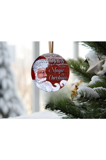 Shop For Believe In the Magic Santa Claus Sign - Wreath Enhancement