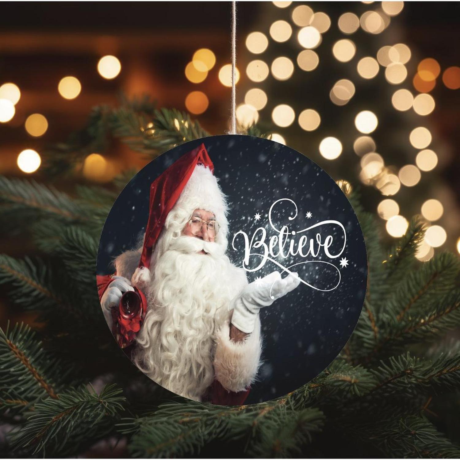 Believe Santa Claus Sign