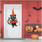 Black Cat Halloween Screen Door Hanger - Michelle's aDOORable Creations - Door Hanger