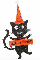 Black Cat Halloween Screen Door Hanger - Michelle's aDOORable Creations - Door Hanger