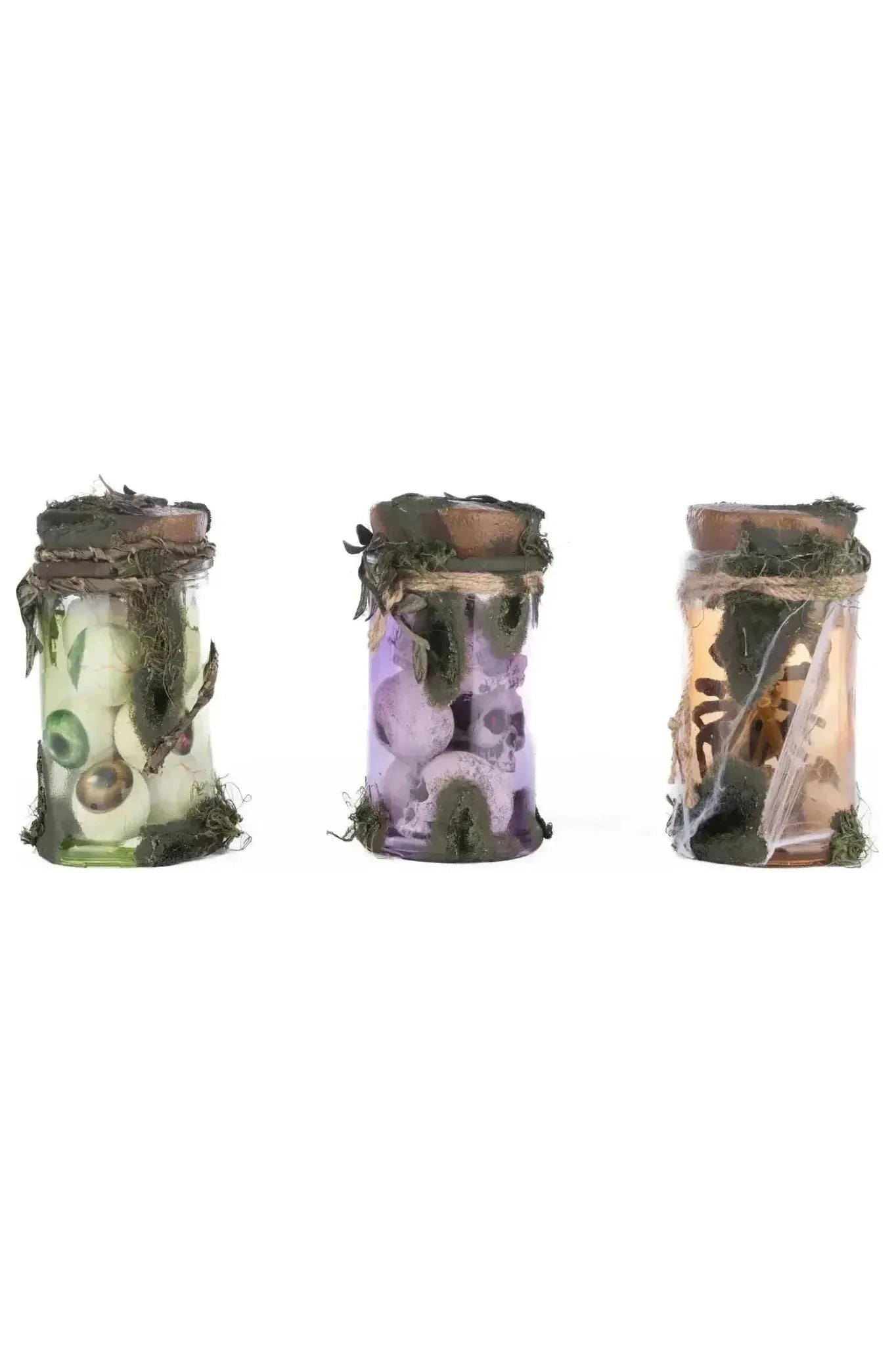 Shop For Broomstick Acres Potion Jars Assortment of 3 at Michelle's aDOORable Creations