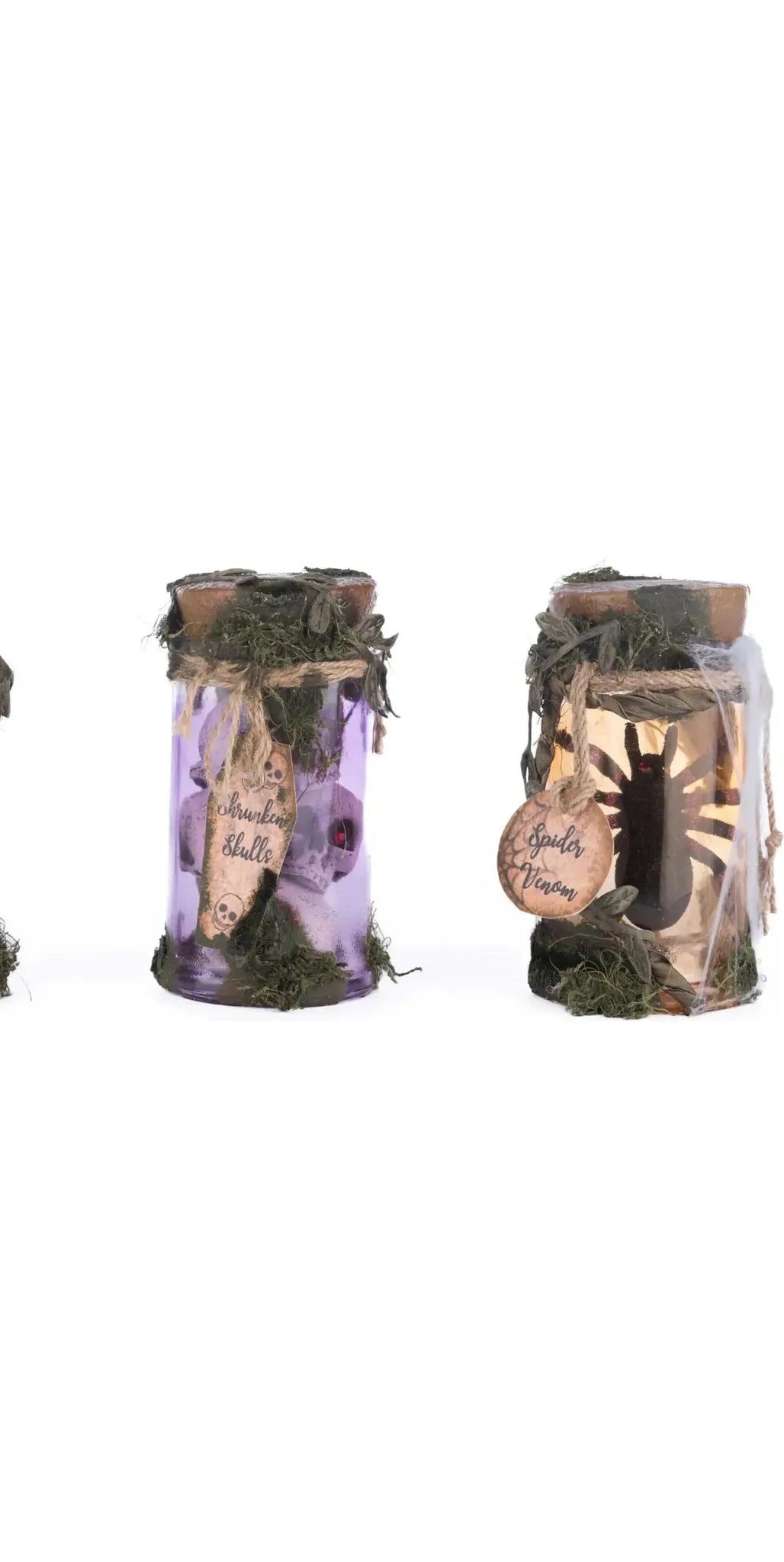 Broomstick Acres Potion Jars Assortment of 3 - Michelle's aDOORable Creations - Halloween Decor