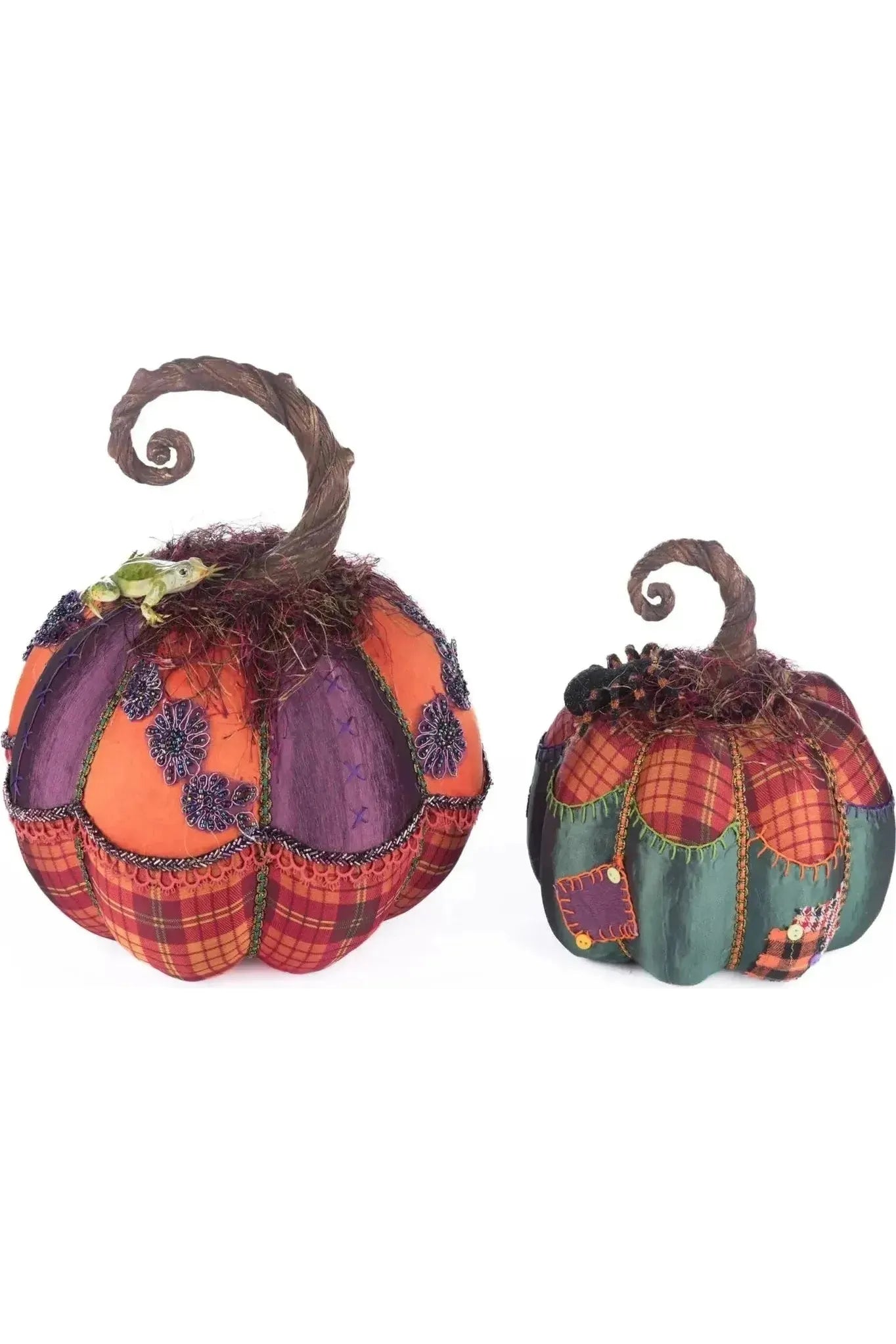 Shop For Broomstick Acres Pumpkins Set Of 2 at Michelle's aDOORable Creations